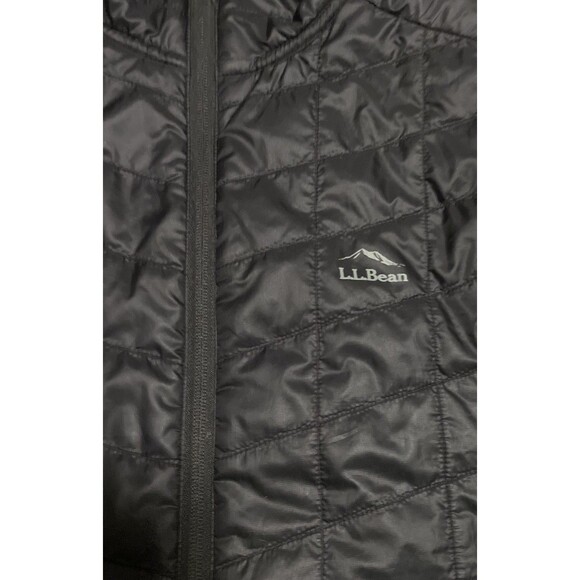 L.L.Bean Women's PrimaLoft Puffer Packaway Vest L LargeBlack Zip Up Sleeveless - Picture 3 of 6